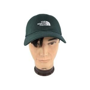 The North Face Norm Hat Adjustable Strap Green Cotton Blend Cap Hats